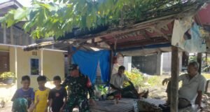 Suasana Keakraban Babinsa Koramil 02/Sukakarya Bersama Dengan Warga Binaan