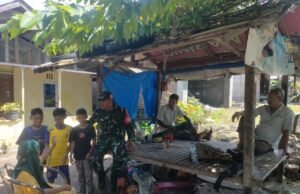 Suasana Keakraban Babinsa Koramil 02/Sukakarya Bersama Dengan Warga Binaan