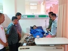 Wakapolda Aceh Bezuk Muslem korban Tabrak Lari