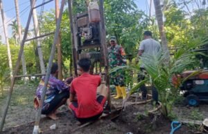 Pra TMMD ke-123 Kodim 0112/Sabang, Personel Bersama Warga Mulai Melaksanakan Uji Peralatan Sumur Bor