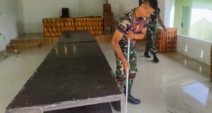 Jelang Pembukaan TMMD Ke-123 Tahun 2025, Personel Kodim 0112/Sabang Bangun Posko TMMD