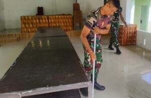 Jelang Pembukaan TMMD Ke-123 Tahun 2025, Personel Kodim 0112/Sabang Bangun Posko TMMD