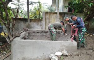 Satgas TMMD Reguler Ke-123 Kodim 0112/Sabang Lanjut Pembuatan Tempat Tandon Air di Lokasi Sumur Bor