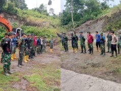 Awali Kegiatan, Personel Satgas TMMD ke 123 Laksanakan Kegiatan Rutin Apel Pagi di Lokasi Sasaran