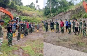 Awali Kegiatan, Personel Satgas TMMD ke 123 Laksanakan Kegiatan Rutin Apel Pagi di Lokasi Sasaran
