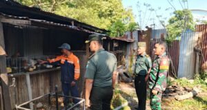 Babinsa Koramil 02/Sukakarya Dampingi Dandim Kunjungi Peternakan Ayam Petelur Warga di Gampong Kuta Barat