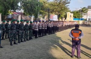Personel Kodim 0112/Sabang Ikuti Apel Gelar Operasi Keselamatan Seulawah 2025 di Mapolres Sabang