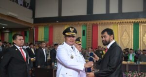 Di Pelantikan Bupati, Gubernur Muzakir Manaf : Atasi Banjir jangan Ada Suara Chainsaw Lagi di Hutan Aceh Tenggara