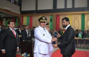 Di Pelantikan Bupati, Gubernur Muzakir Manaf : Atasi Banjir jangan Ada Suara Chainsaw Lagi di Hutan Aceh Tenggara
