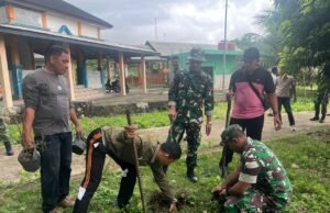 Satgas TMMD ke-123 Kodim 0112/Sabang Tanam 200 Pohon untuk Pelestarian Lingkungan