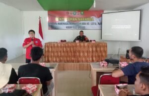 Tingkatkan Kesadaran Masyarakat, Satgas TMMD ke-123 Kodim 0112/Sabang Gelar Penyuluhan Bahaya Narkoba