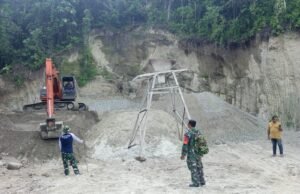 Penyiapan Material Pasir Mulai Dilakukan di Lokasi TMMD Kodim 0112/Sabang