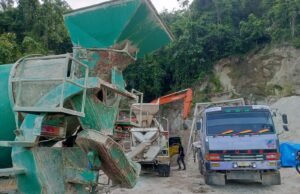 Truk Molen Telah Standby, Siap Bertempur di Lokasi TMMD Ke-123 Gampong Jaboi, Kota Sabang