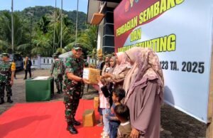 Danrem 012/TU Dampingi Tim Wasev Dalam Kunjungan Kerja ke Lokasi TMMD Ke-123 di Gampong Jaboi, Kota Sabang