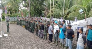 Apel Pagi Dilanjutkan Pembagian Tugas, Awali Kegiatan Satgas TMMD ke-123 Kodim 0112/Sabang