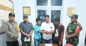 Babinsa dan Bhabinkamtibmas Dampingi Perangkat Desa Mediasi Perselisihan Antar Warga