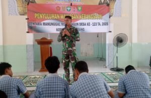 Kodim 0112/Sabang Gelar Penyuluhan Wawasan Kebangsaan dalam TMMD ke-123