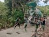 Pengecoran Jalan TMMD Ke-123 di Gampong Jaboi Hampir Rampung, Personel Satgas Terus Kebut Pengerjaannya