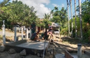 Untuk Memudahkan Akses Air Bersih, Satgas TMMD Bangun Keran Tempat Pengambilan Air Bersih Di Lokasi Sumur Bor