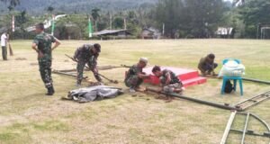 Personel Kodim 0112/Sabang Laksanakan Penyiapan Lapangan untuk Penutupan TMMD ke-123