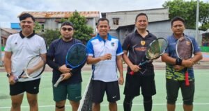 Dandim 0112/Sabang Ikut Serta dalam Pertandingan Tenis Lapangan “Dansatrad Cup” dalam Rangka HUT ke-75 TNI AU