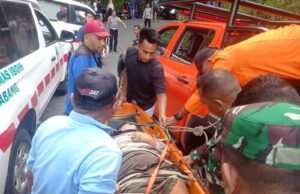 Mobil Avanza Serta Penumpang Lepas Kendali Terjun Ke jurang Di Tanjakan Ujung Murong Gp. Bate Shoek Sabang