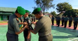 Dandim 0112/Sabang Pimpin Upacara Korps Raport Kenaikan Pangkat Anggota