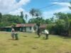 Gunakan Waktu Libur, Personel Kodim 0112/Sabang Gotong Royong Bersihkan Lingkungan Asrama