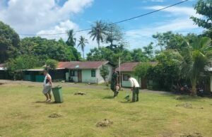 Gunakan Waktu Libur, Personel Kodim 0112/Sabang Gotong Royong Bersihkan Lingkungan Asrama
