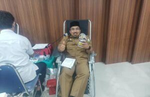 Kepala DPMPTSP Aceh Pimpin Donor untuk Penuhi Kebutuhan Darah Aceh