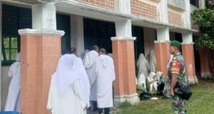 Babinsa Koramil 01 Sukajaya Memonitor Kegiatan Bimbingan Manasik Haji Tingkat Kecamatan di Kota Sabang