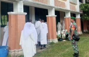 Babinsa Koramil 01 Sukajaya Memonitor Kegiatan Bimbingan Manasik Haji Tingkat Kecamatan di Kota Sabang