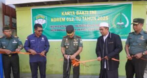 Peduli Generasi Bangsa, Danrem 012/TU Resmikan Hasil Karya Bakti TNI