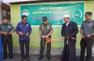 Peduli Generasi Bangsa, Danrem 012/TU Resmikan Hasil Karya Bakti TNI