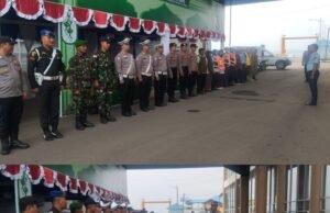 Personel Kodim 0112/Sabang Ikuti Apel Gabungan Pengamanan Lebaran di Pelabuhan Balohan