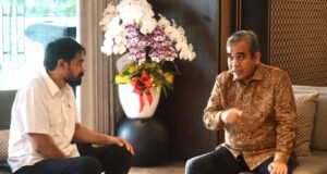Mualem Bertemu Ketua MPR dan Menteri PUPR