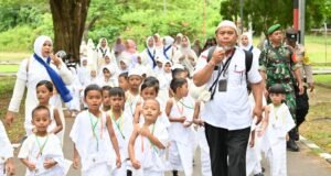 Babinsa Koramil 01/Sukajaya Dampingi TK Negeri Pembina 2 Kota Sabang Dalam Kegiatan Manasik Haji di Lanud Maimun Saleh