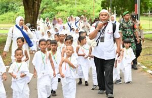 Babinsa Koramil 01/Sukajaya Dampingi TK Negeri Pembina 2 Kota Sabang Dalam Kegiatan Manasik Haji di Lanud Maimun Saleh
