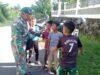 Babinsa Koramil 01/Sukajaya, Beri Motivasi Untuk Terus Belajar Kepada Anak-anak di Desa Binaa