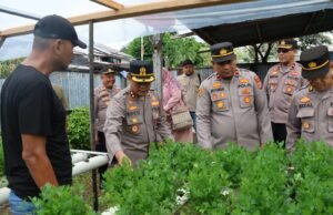 Kapolres Sabang Tinjau Pekarangan Pangan Bergizi di Gampong Kuta Barat