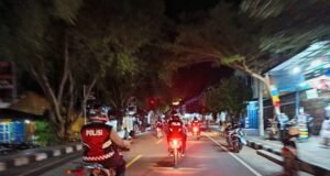 Dinginnya Malam Tak Halangi Semangat Satuan Samapta Polres Sabang Berpatroli