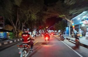 Dinginnya Malam Tak Halangi Semangat Satuan Samapta Polres Sabang Berpatroli