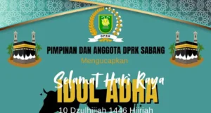 DEWAN PERWAKILAN RAKYAT KOTA SABANG MENGUCAPKAN SELAMAT HARI RAYA IDUL ADHA 1446H