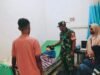 Babinsa Koramil 02/Sukakarya Jenguk Warga Yang Dirawat Akibat Kecelakaan