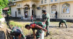 Kodim 0112/Sabang Terus Gencarkan Program Bersih-Bersih Masjid, Wujud Kepedulian terhadap Kebersihan Rumah Ibadah