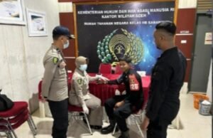 Bakti Kesehatan di Rutan Kelas II B Sambut Hari Bhayangkara ke-79