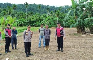 Polres Sabang Tanam Jagung di Batee Shoek, Dukung Ketahanan Pangan Nasional