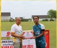 Turnamen Sepak Bola Antar Instansi Peringatan Hari Bhayangkara ke-79 Kesebelasan Polres Sabang Juara Satu
