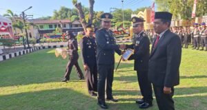 Dandim 0112/Sabang Hadiri Upacara HUT Bhayangkara ke-79 di Kota Sabang