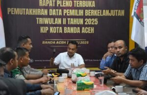KIP Banda Aceh Lakukan Pemutakhiran data Pemilih Berkelanjutan Triwulan II Tahun 2025